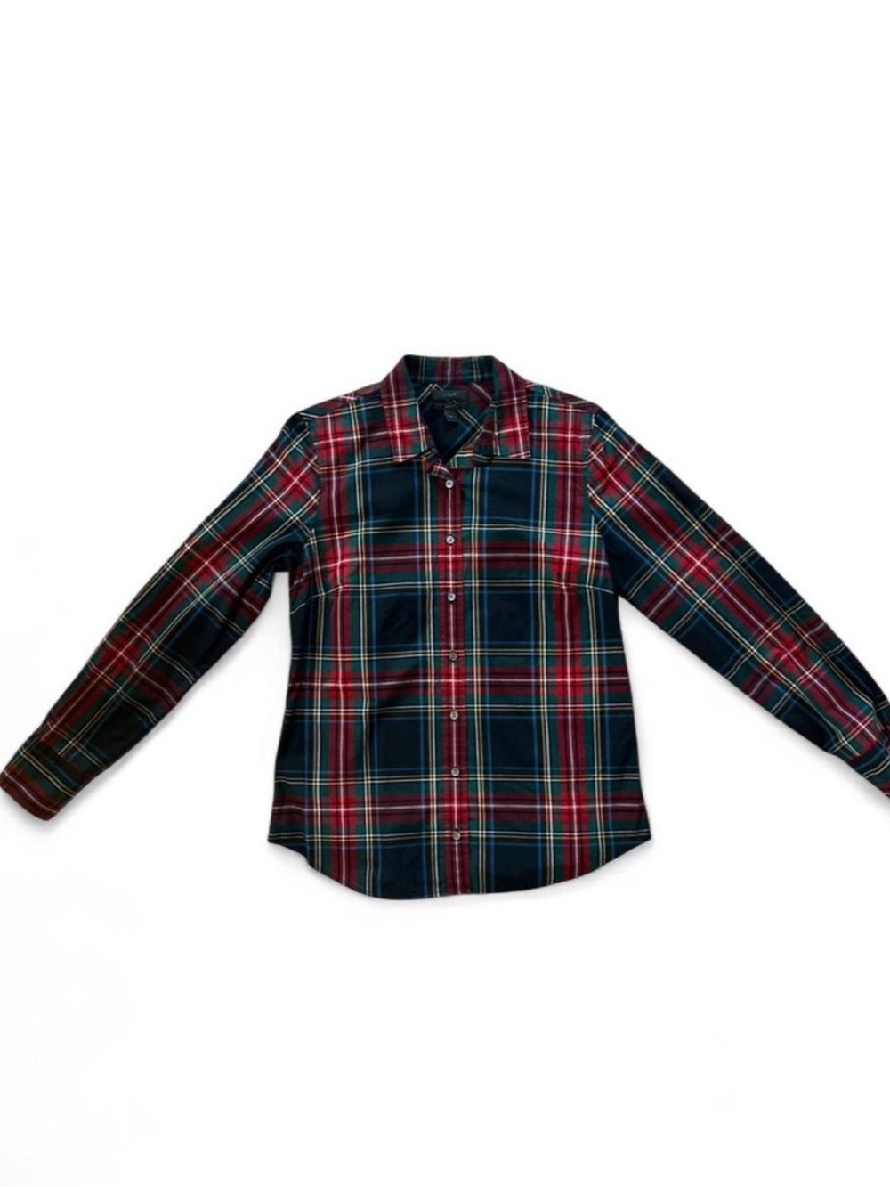 J.Crew "The Perfect Shirt" Stewart Tartan Plaid Button Down Women's Size 8